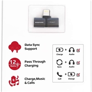 مبدل لایتنینگ به صدا و شارژ لایتنینگ پرومیت مدل IHINGE-LT.BLACK