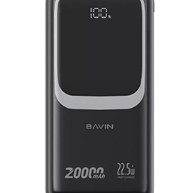 پاوربانک 20000 باوین Bavin PC1030S توان 22.5 وات و کابل متصل