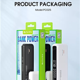 پاوربانک 20000 باوین Bavin PC025 Power Bank توان 22.5 وات