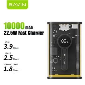 پاوربانک 10000 باوین Bavin PC1012S توان 22.5 وات