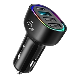 شارژر فندکی 4 پورت 45 وات جویروم Joyroom 4 Port Fast Car Charger JR-CL09