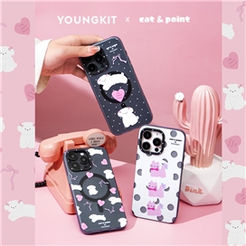 قاب YOUNGKIT یانگکیت Gray Dogs Cat&Point Sweet Atmosphere Magsafe Series مناسب برای Apple iPhone 14 Pro