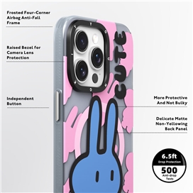 قاب YOUNGKIT یانگکیت Pink Bunny Bliss Magsafe Series مناسب برای Apple iPhone 15 Pro Max