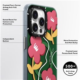 قاب YOUNGKIT یانگکیت Green Sunshine Flowery Smile Magsafe Series مناسب برای Apple iPhone 15