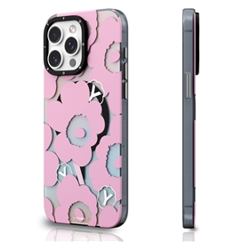 قاب YOUNGKIT یانگکیت Pink Color Changing Floral Magsafe Series مناسب برای Apple iPhone 15 Pro Max