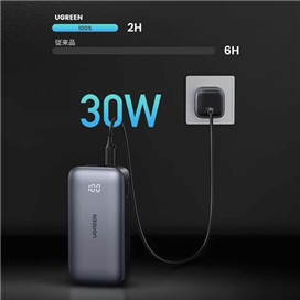 پاور بانک دو پورت 30W با ظرفیت 10000mAh یوگرین مدل PB502 کد 25185