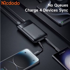 پاوربانک 10000 با کابل 30 وات مک دودو Mcdodo Built in Cables Power Bank MC-023