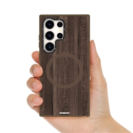 قاب یانگ کیت YOUNGKIT مدل Wooden Texture Magsafe مناسب یرای Galaxy S24 Ultra