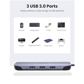 هاب 9 پورت USB-C یوگرین مدل CM274 کد 70301