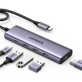 هاب 5 و 6 پورت USB-C یوگرین مدل CM511