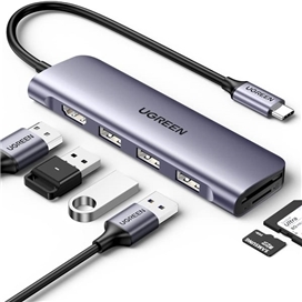 هاب 5 و 6 پورت USB-C یوگرین مدل CM511