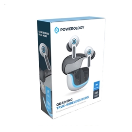 هندزفری بلوتوث پاورولوژی Powerology Quard Mic ENC TWS Earphone PWLAU005