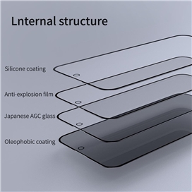 محافظ صفحه نمایش حریم شخصی نیلکین مدل Guardian Privacy مناسب برای گوشی موبایل اپل iPhone 15 Pro