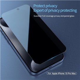 محافظ صفحه نمایش حریم شخصی نیلکین مدل Guardian Privacy مناسب برای گوشی موبایل اپل iPhone 15 Pro