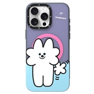 قاب YOUNGKIT یانگکیت Purple OolOol Cute Series Apple iphone مناسب برای Apple iPhone 15 Pro