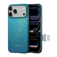 قاب آیفون 17 پرو مکس برند پی تاکا مدل PITAKA Ultra Slim Lucid Blue مناسب برای Apple iPhone 17 Pro Max