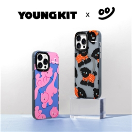 قاب YOUNGKIT یانگکیت Black OolOol Cute Series Apple iphone مناسب برای Apple iPhone 15 Pro Max