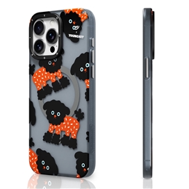 قاب YOUNGKIT یانگکیت Black OolOol Cute Series Apple iphone مناسب برای Apple iPhone 15 Pro Max