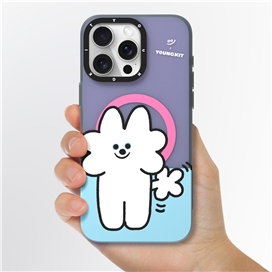 قاب YOUNGKIT یانگکیت Purple OolOol Cute Series Apple iphone مناسب برای Apple iPhone 15 Pro Max