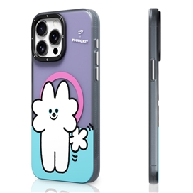 قاب YOUNGKIT یانگکیت Purple OolOol Cute Series Apple iphone مناسب برای Apple iPhone 15 Pro Max