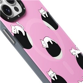 قاب YOUNGKIT یانگکیت Pink Kitten Adventure Playground Magsafe Series مناسب برای Apple iPhone 15 Pro