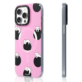 قاب YOUNGKIT یانگکیت Pink Kitten Adventure Playground Magsafe Series مناسب برای Apple iPhone 15 Pro