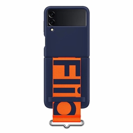کاور Silicone Cover With Strap سامسونگ Galaxy Z Flip 3