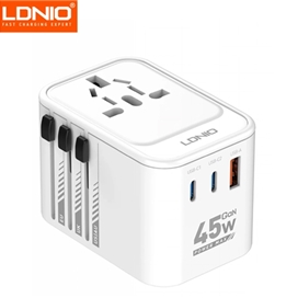 آداپتور شارژ چند منطوره 45 وات الدینیو Ldnio Travel Converter Adapter Z8