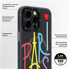 قاب YOUNGKIT یانگکیت Olympic Edition Love Of Paris Series Apple iphone مناسب برای Apple iPhone 15 pro