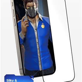 محافظ صفحه برند بلوئو مدل BLUEO large Arc Edge anti-dust HD glass مناسب برای Apple iPhone 16 Pro