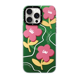 قاب YOUNGKIT یانگکیت youngkit Green Sunshine Flowery Smile Magsafe مناسب برای Apple iPhone 14 Pro Max