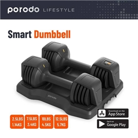 دمبل هوشمند پرودو مدل PD-DASD12-BK وزن 5.7 کیلوگرم بسته 2 عددی