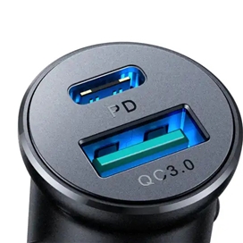 شارژر فندکی دوپورت 30 وات جویروم Joyroom Mini Metal Fast Car Charger JR-CCN05