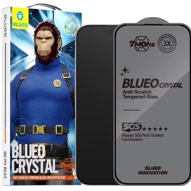 گلس برند بلوئو با ابزار نصب مدل Blueo Crystal Anti-scratch Tempered Glass With Applicator مناسب برای Apple iPhone 15 Pro Max