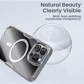 کاور نیلکین مدل Nature TPU Pro Magnetic مناسب برای گوشی موبایل اپل iPhone 16 Pro