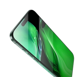 گلس تمام صفحه تمام چسب گرین لاین آیفون iPhone 16 Pro Green Lion 3D Silicone Plus