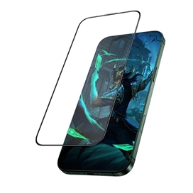 گلس حریم شخصی تمام صفحه تمام چسب آیفون گرین لاین Apple iPhone 16 Pro Max Green Lion 9H Steve Matte