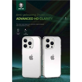 قاب محافظ گرین لاین آیفون Apple iPhone 16 Pro Max Green Lion Crystal Clear Case