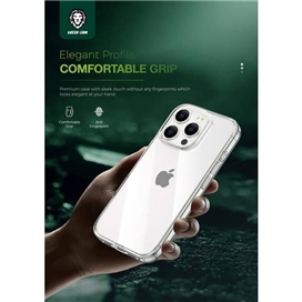 قاب محافظ گرین لاین آیفون Apple iPhone 16 Pro Max Green Lion Crystal Clear Case