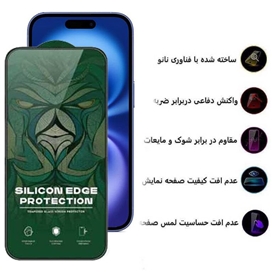 محافظ صفحه نمایش حریم شخصی اپیکوی مدل Silicon Edges Privacy مناسب برای گوشی موبایل اپل iPhone 16