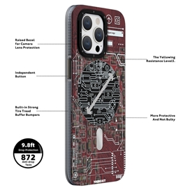 قاب YOUNGKIT یانگکیت Technology Series Red مناسب برای Apple iPhone 16 Pro Max