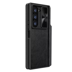 کیف چرمی نیلکین سامسونگ Samsung Galaxy Z Fold 6 Nillkin Qin Pro Leather Case دارای محافظ دوربین