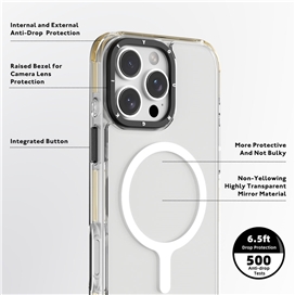 قاب یانگکیت مدل  Youngkit Transparent Crystal Glossy magsafe مناسب برای Apple iPhone 16 Pro Max