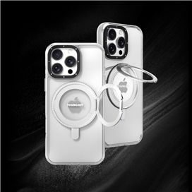 قاب یانگکیت مدل Youngkit Crystal Rotation Ring Stand Case 360 magsafe مناسب برای Apple iPhone 16 Pro Max