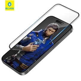 گلس فول برند بلوئو BLUEO 3D Invisible Airbag Anti Broken Tempered مناسب برای Apple iPhone 16 Pro