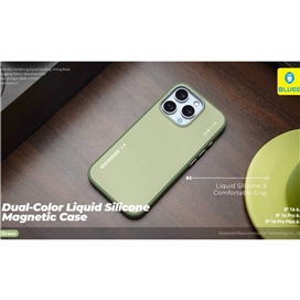 قاب برند بلوئو مدل Blueo DUAL-COLOR LIQUID SILICONE مناسب برای Apple iPhone 16