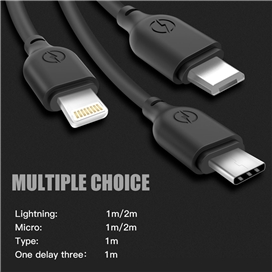 کابل شارژ 3 در 1 XO NB103 3 In 1 Charging Cable (Micro, Type-C Lightning)