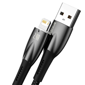 کابل شارژ لایتنینگ 2 متر بیسوس Baseus Glimmer Fast Charging Data Cable CADH000301