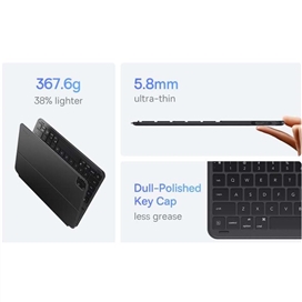 کیف کیبورد دار بیسوس مدل BS-PC023 مناسب ipad Pro 12.9 2022 و نسل 3 / 4 / 5