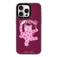 قاب YOUNGKIT یانگکیت Pink Polka Dot Cat Magsafe Series مناسب برای Apple iPhone 14 Pro